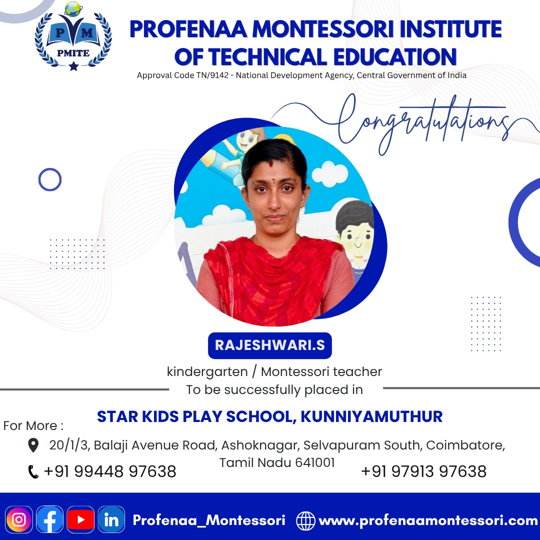 Nursery Teacher Training in Coimbatore